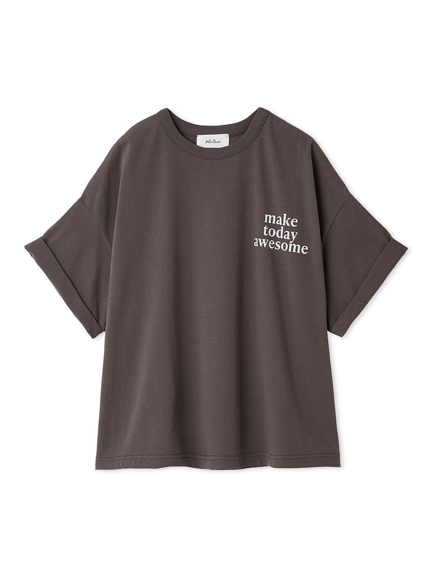 Mila Owen「短丈ワイドグラフィックTシャツ」|Tシャツ・カットソー|