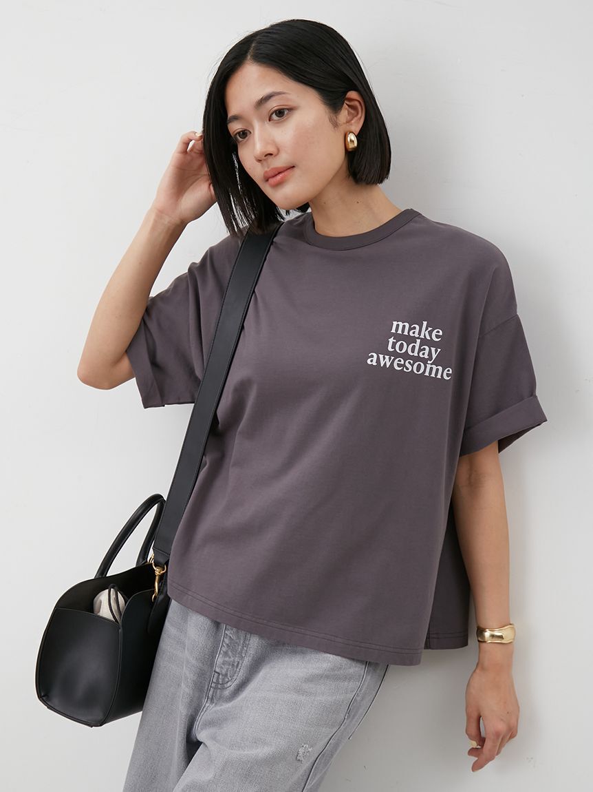 Mila Owen「短丈ワイドグラフィックTシャツ」|Tシャツ・カットソー|CGRY
