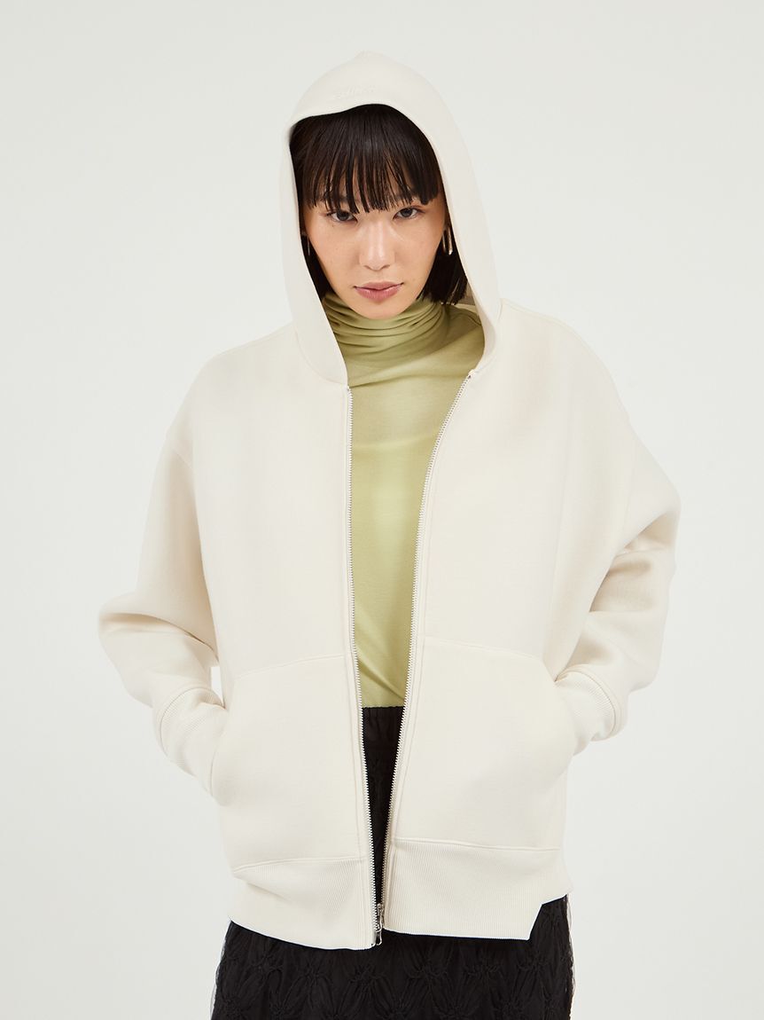 emmi atelier「ダンボールジップアップフーディー」|パーカー|