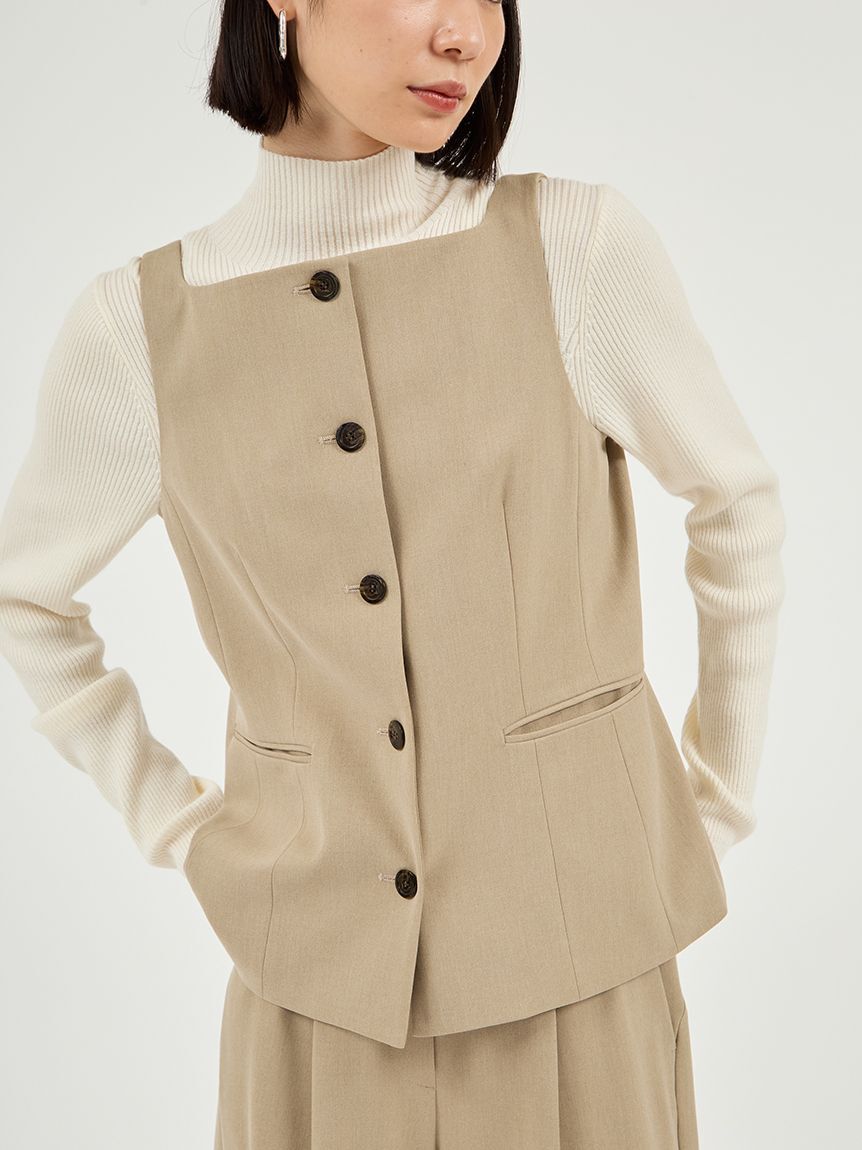 emmi atelier「【セットアップ対応】ジレトップス」|Tシャツ・カットソー|