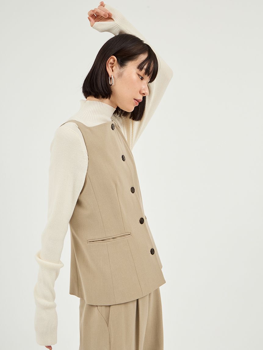 emmi atelier「【セットアップ対応】ジレトップス」|Tシャツ・カットソー|