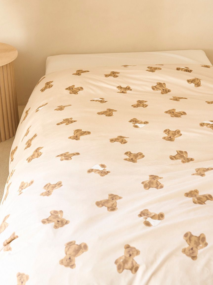 gelato pique Sleep「【Sleep】ベア柄掛けカバー（シングル）」|その他|BEG