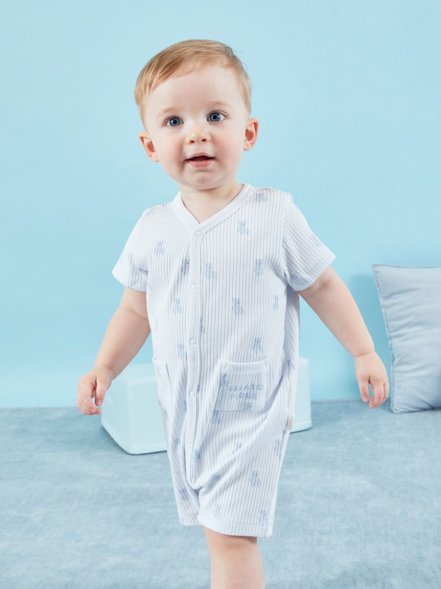 GELATO PIQUE KIDS & BABY「【BABY】ぬいぐるみ柄ロンパース」|ロンパース|
