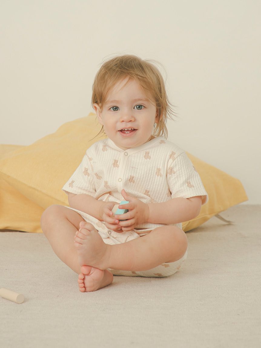 GELATO PIQUE KIDS & BABY「【BABY】ぬいぐるみ柄ロンパース」|ロンパース|