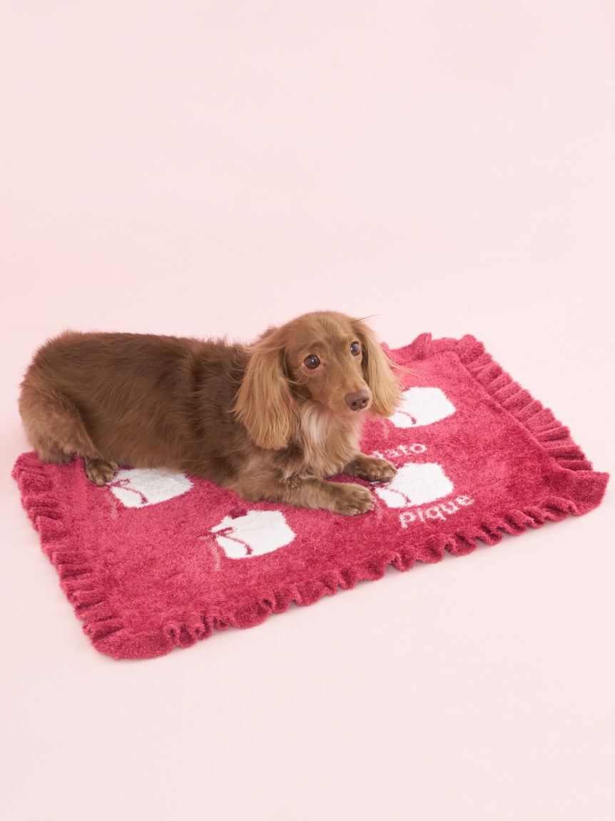  GELATO PIQUE CAT&DOG「【CAT&DOG】オータムケーキジャガードブランケット」|その他|RED