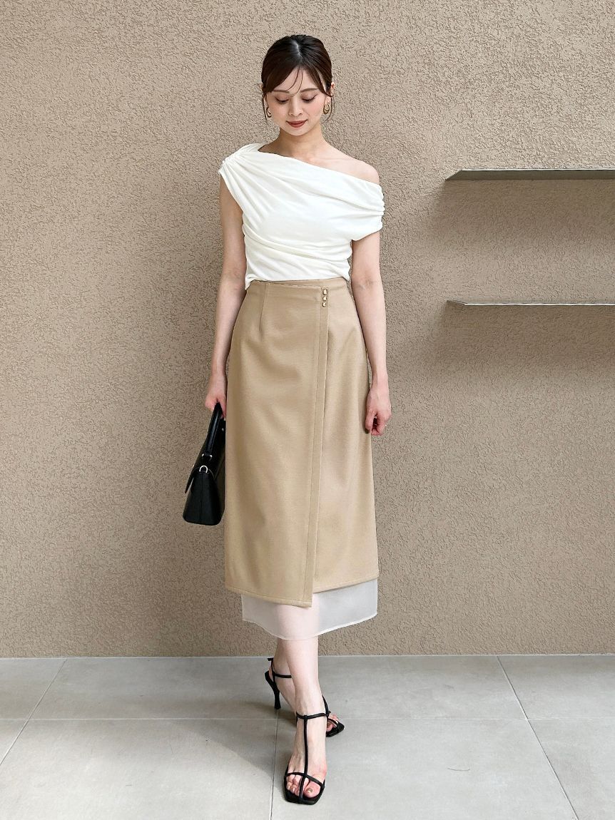 SNIDEL「ルーズネックカットプルオーバー」|Tシャツ・カットソー|