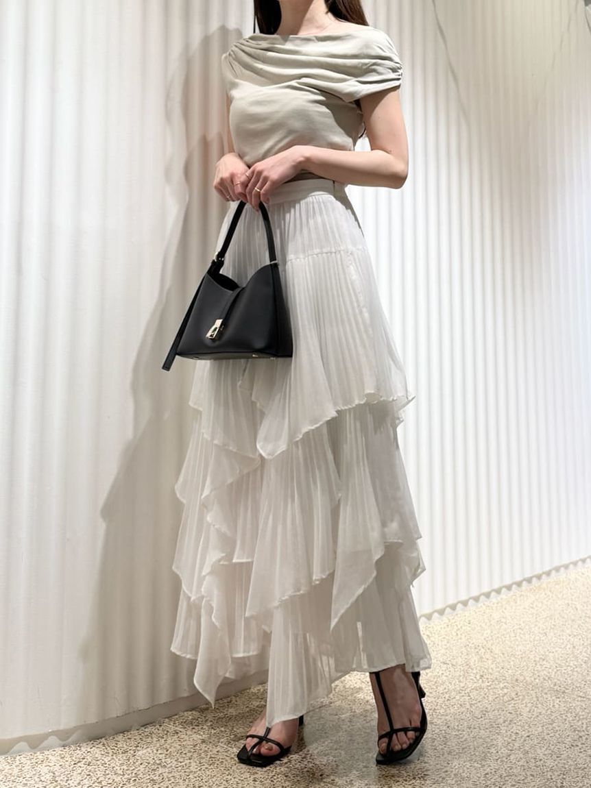 SNIDEL「ルーズネックカットプルオーバー」|Tシャツ・カットソー|