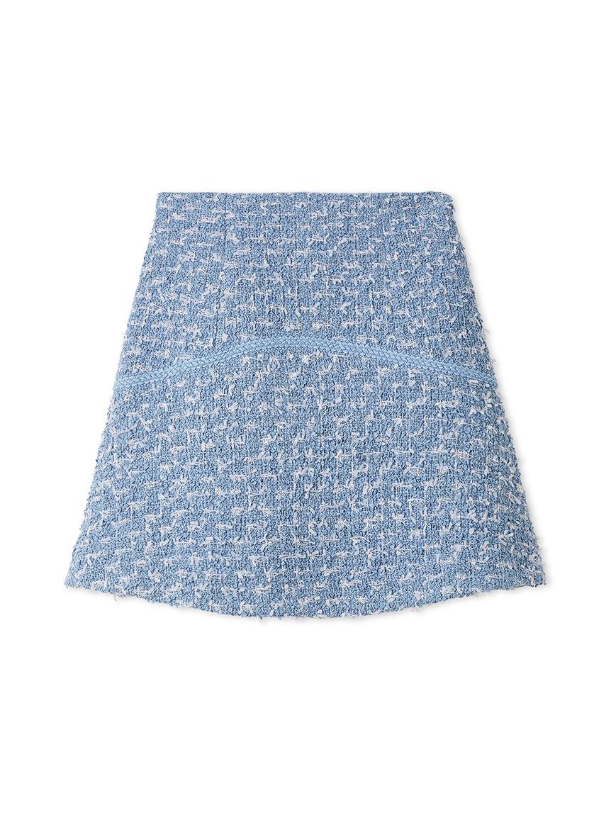 SNIDEL「ツイードフレアミニスカート」|スカート|BLU