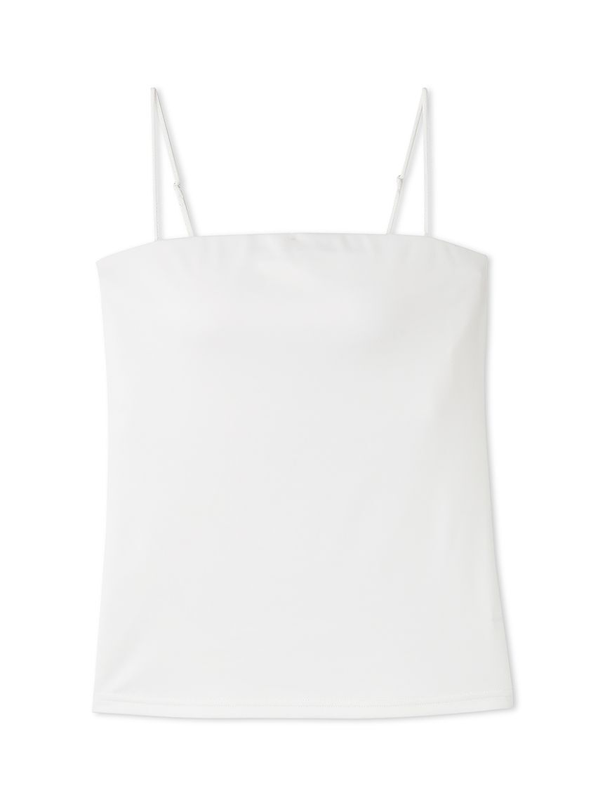 FRAY I.D「サテンカットソーベアトップ／ウォッシャブル・UVカット」|チューブトップ|WHT