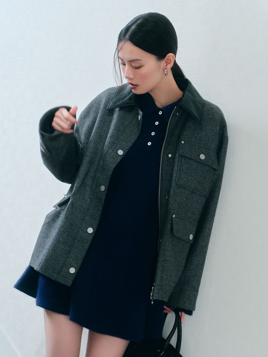 FRAY I.D「ハンティングジャケット」|テーラードジャケット|GRY