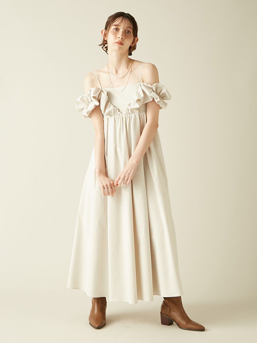 LILY BROWN「エンジェルスリーブボリュームワンピース」|ワンピース|LBEG