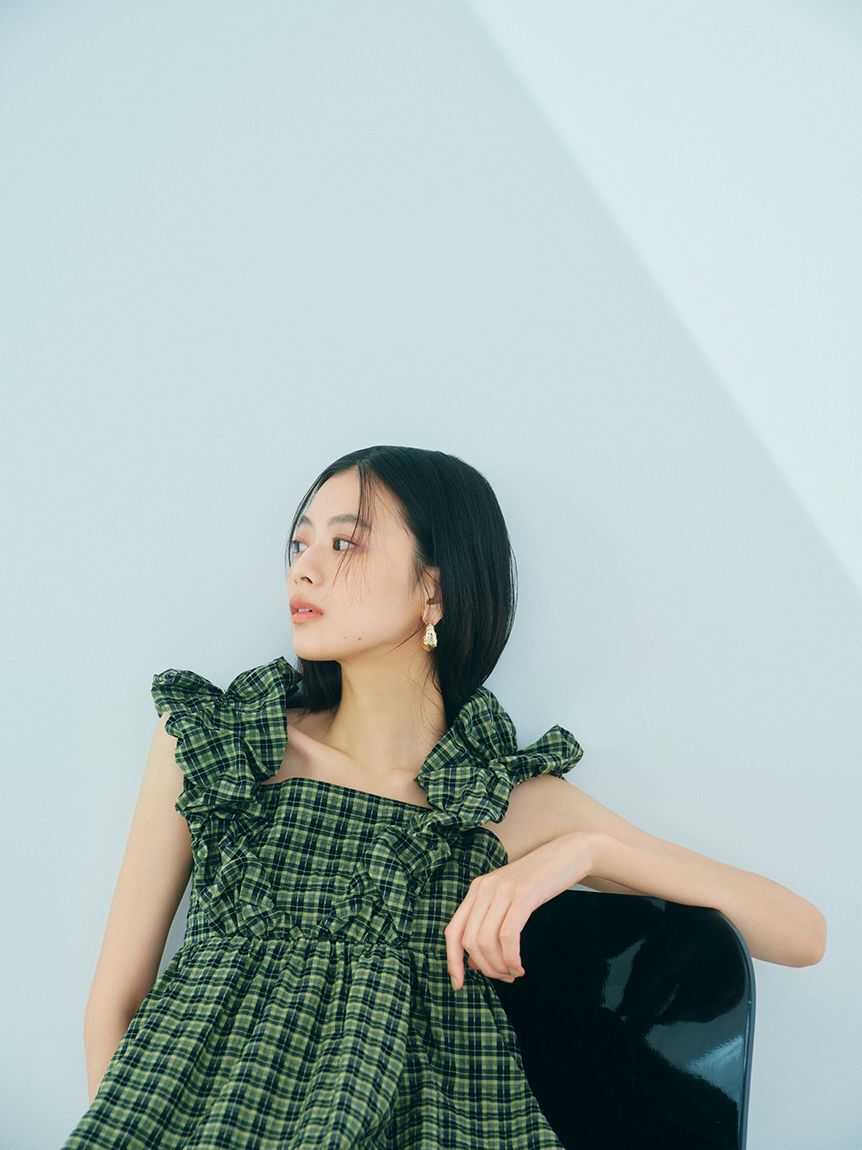 LILY BROWN「エンジェルスリーブボリュームワンピース」|ワンピース|