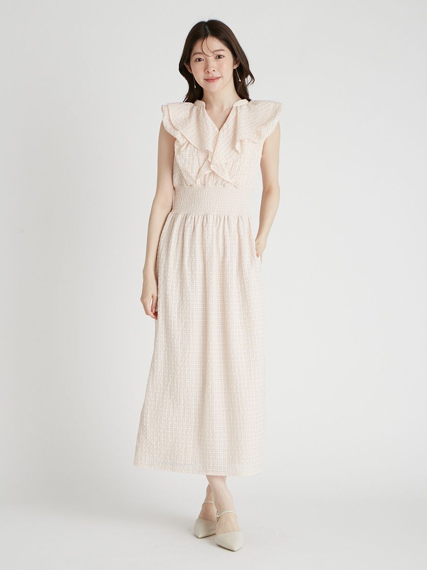 CELFORD「フリルシャーリングタイトワンピース」|ワンピース|