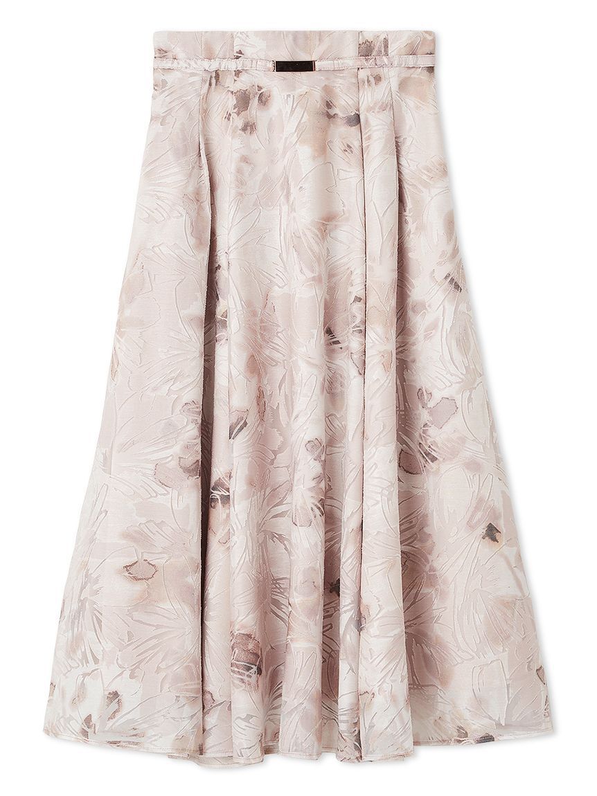 CELFORD「ベルト付きフラワープリントスカート」|スカート|