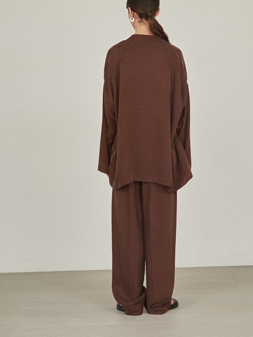 styling/「【セットアップ対応】オープンカラーシャツジャケット」|テーラードジャケット|