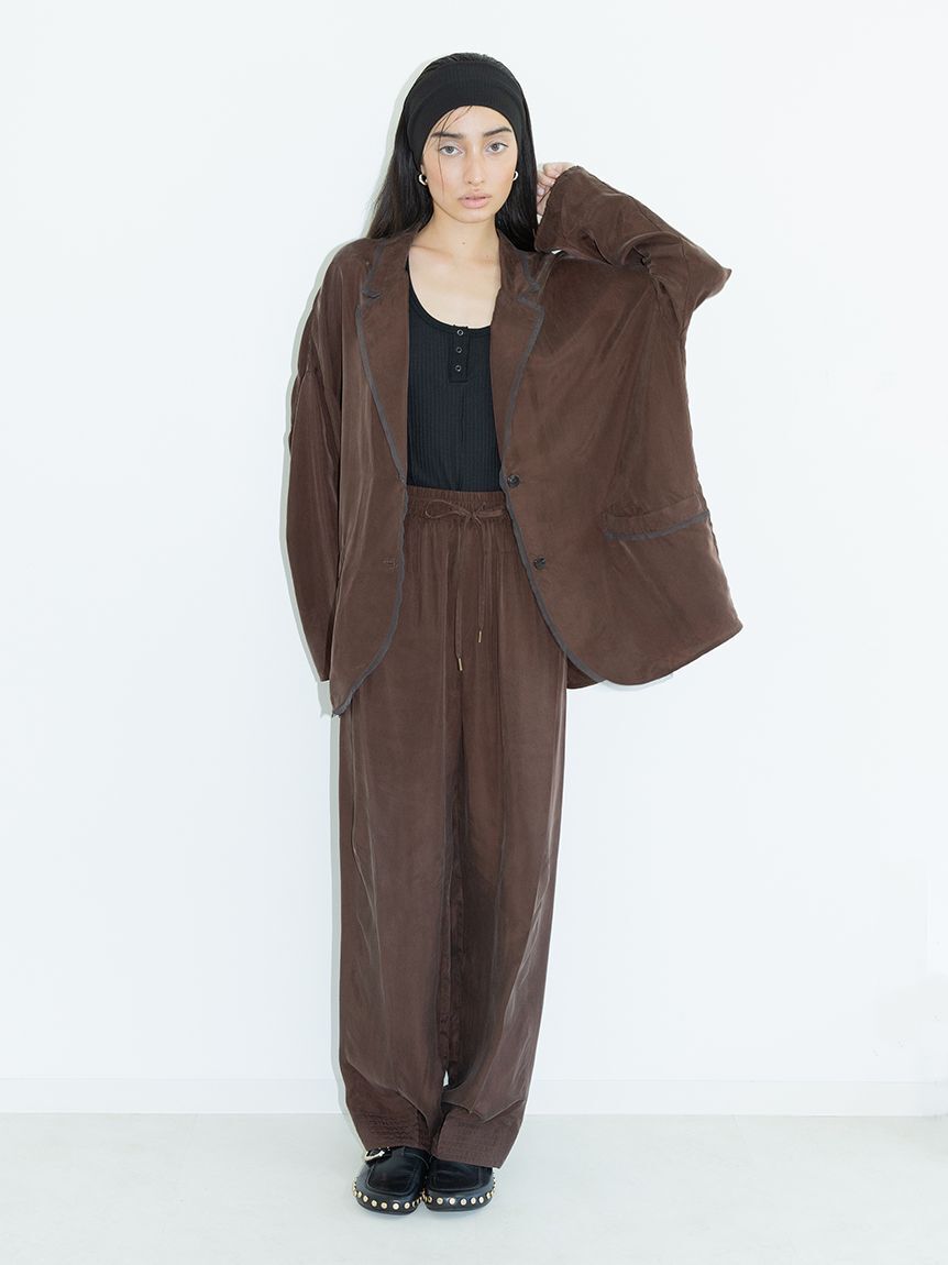 styling/「【セットアップ対応】オープンカラーシャツジャケット」|テーラードジャケット|