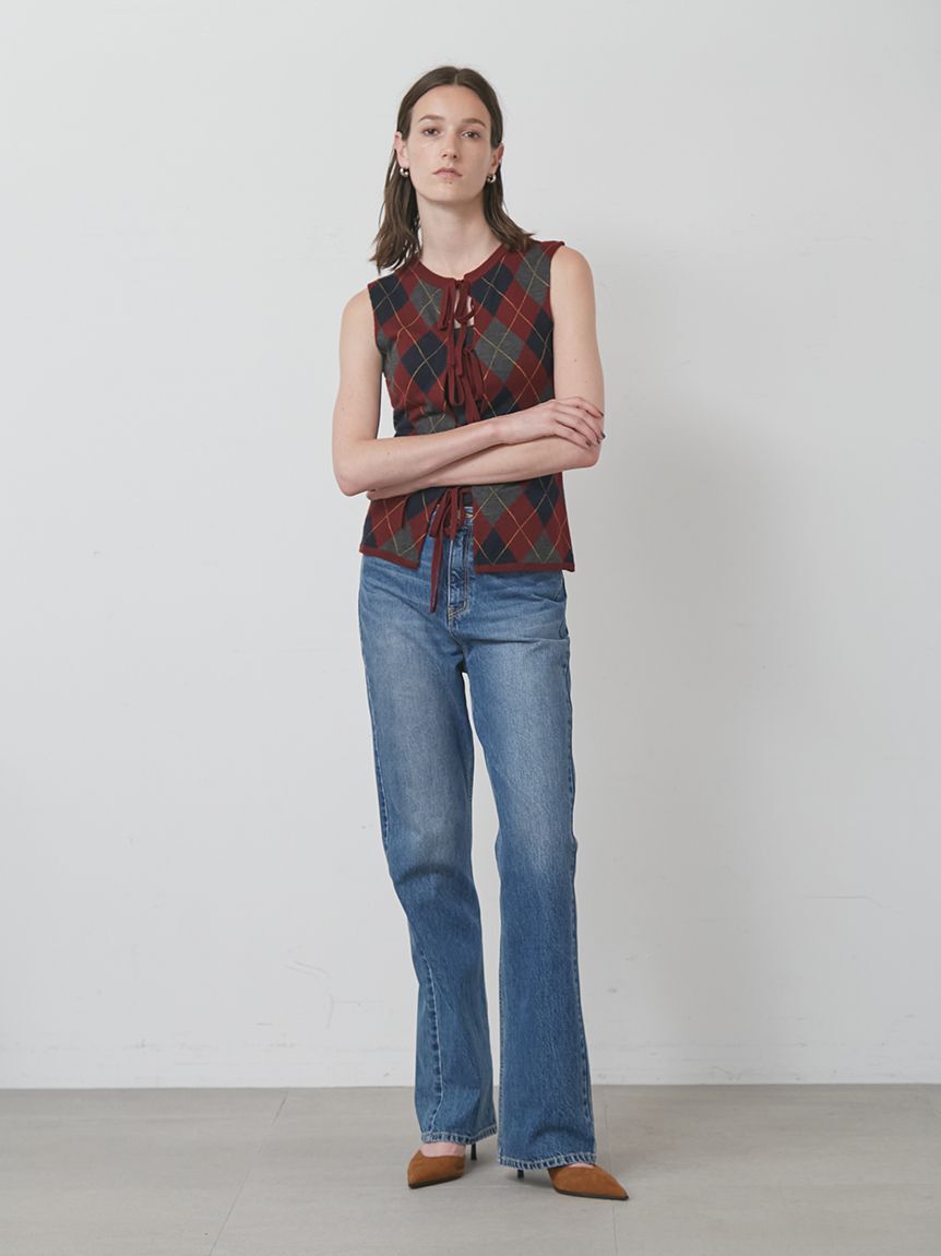 styling/「【セットアップ対応】セミフレアデニムパンツ」|デニム|