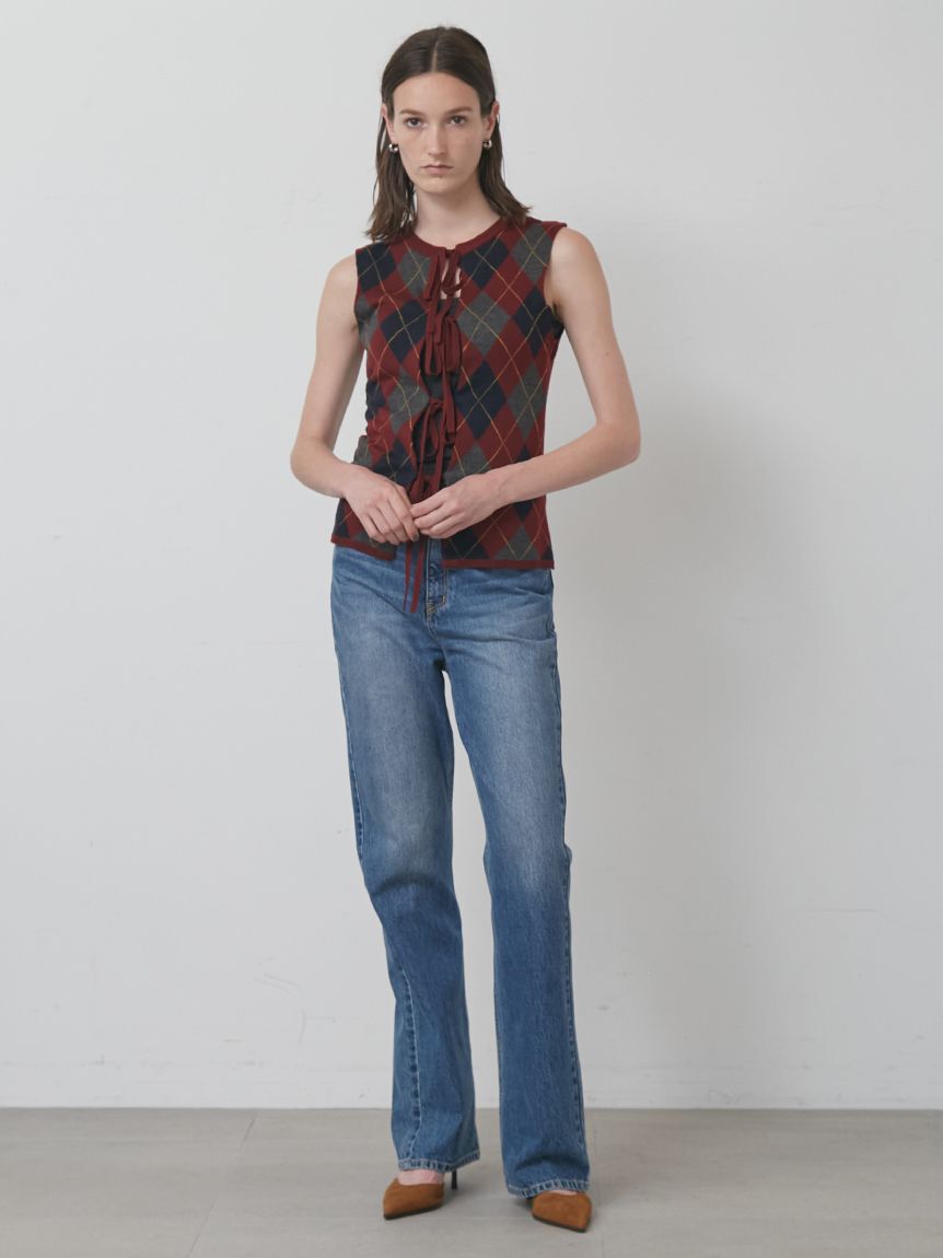 styling/「アーガイル2WAYリボンニットトップス」|ニット・セーター|