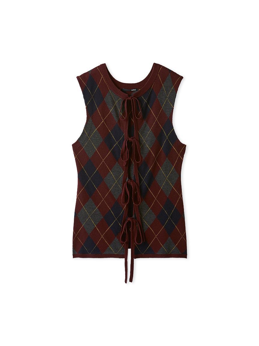 styling/「アーガイル2WAYリボンニットトップス」|ニット・セーター|