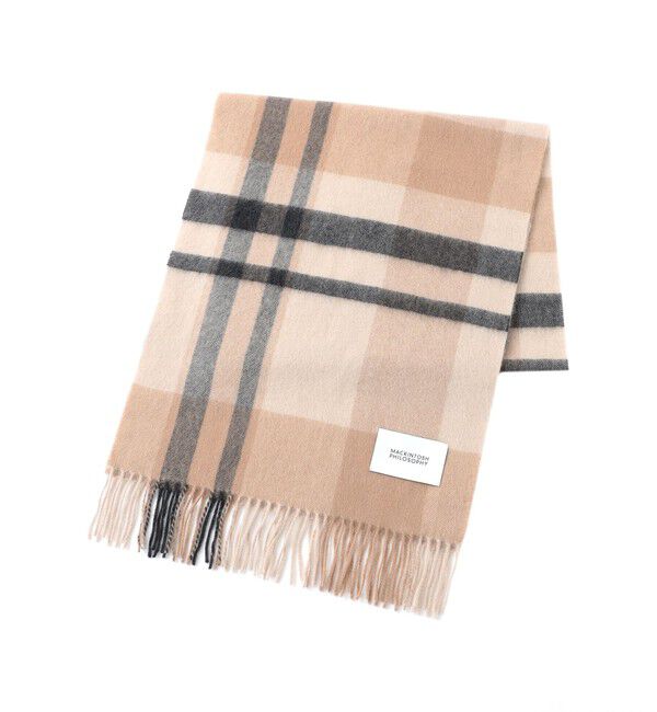 MACKINTOSH PHILOSOPHY「ウォッシャブルカシミヤカラーブロックマフラー」|マフラー|