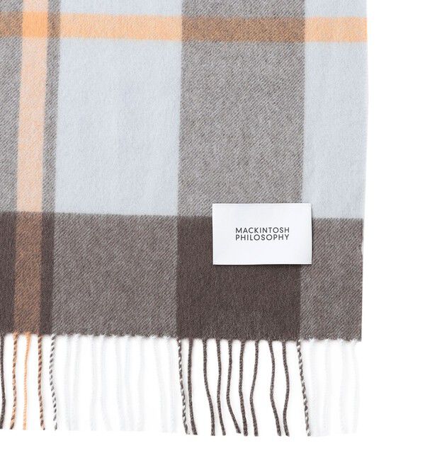 MACKINTOSH PHILOSOPHY「ウォッシャブルカシミヤカラーブロックマフラー」|マフラー|