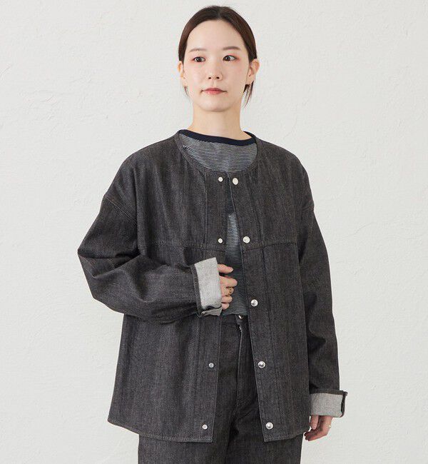 MACKINTOSH PHILOSOPHY「GREY LABEL デニムジャケット」|ブルゾン・スタジャン|ブラック