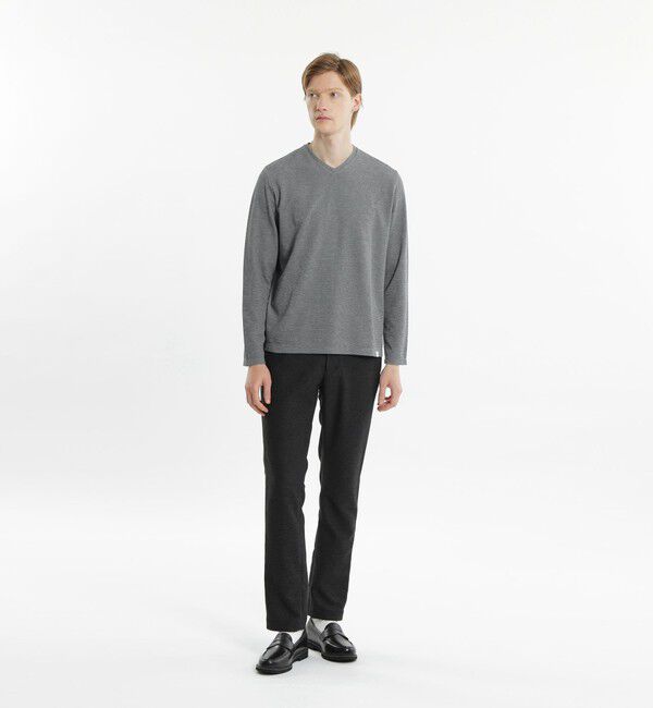 MACKINTOSH PHILOSOPHY「ストレッチミラノリブ VネックロンＴ」|Tシャツ・カットソー|