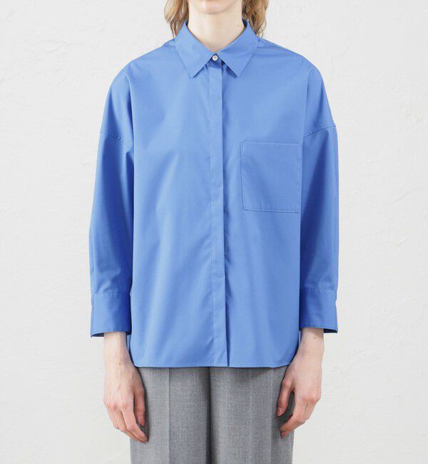 MACKINTOSH PHILOSOPHY「フライフロントクロップドシャツ」|シャツ・ブラウス|