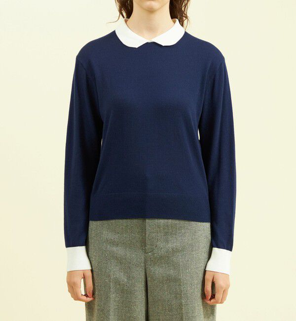 MACKINTOSH PHILOSOPHY「【WEB&一部店舗限定】ウールミックスバイカラーニット」|ニット・セーター|