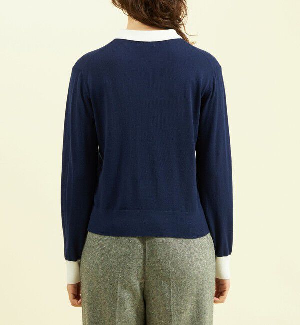 MACKINTOSH PHILOSOPHY「【WEB&一部店舗限定】ウールミックスバイカラーニット」|ニット・セーター|