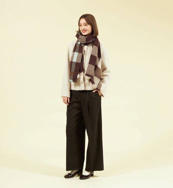 MACKINTOSH PHILOSOPHY「ウォッシャブルカシミヤブロックチェックストール」|ストール|