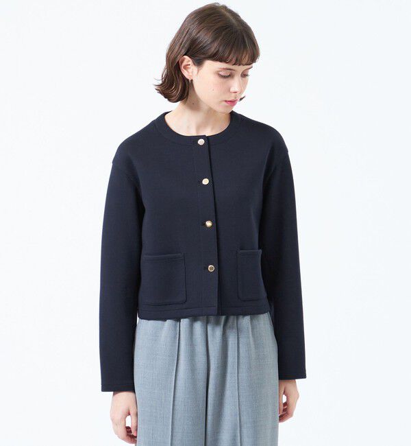 MACKINTOSH PHILOSOPHY「【ROYTON（ロイトン）】ハウスチェックダンボール」|ブルゾン・スタジャン|ネイビー