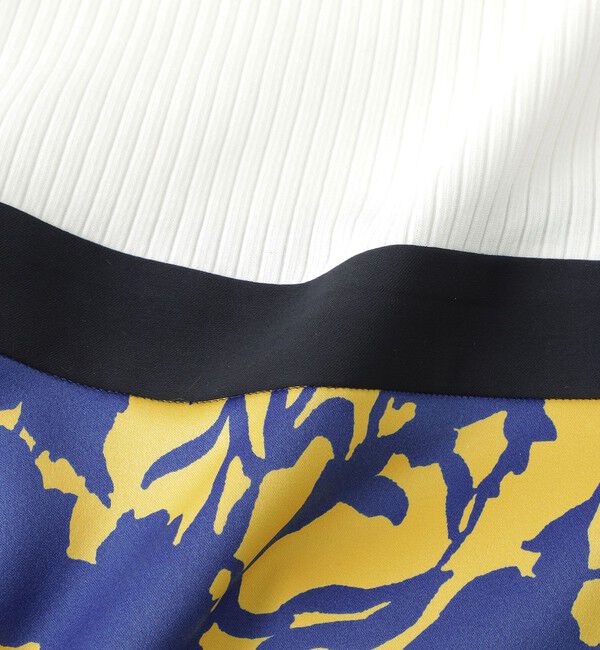  「ホワイトカラーブロックドレス」|ドレス|