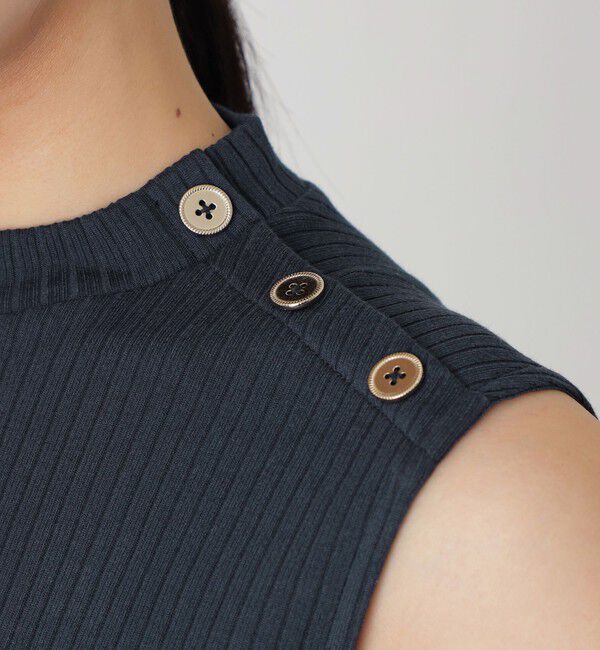  「ネイビーカラーブロックドレス」|ワンピース|