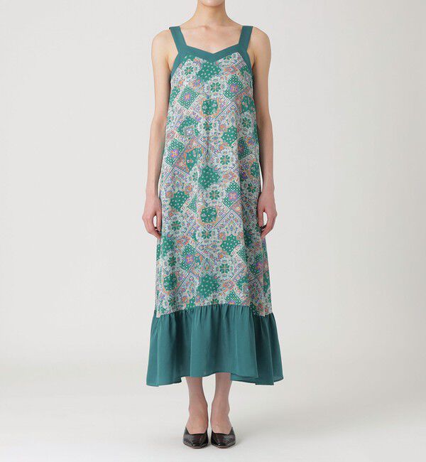  「サテンジャカードキャミソールドレス」|ドレス|