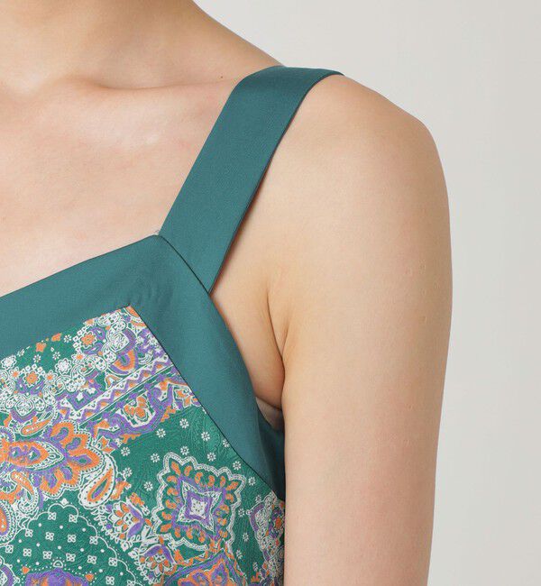  「サテンジャカードキャミソールドレス」|ドレス|