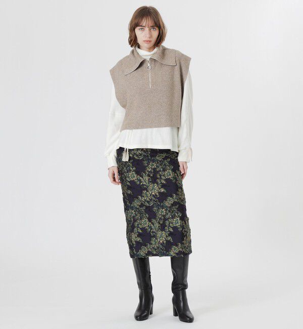  「ZIPニットコンビワンピース」|ワンピース|