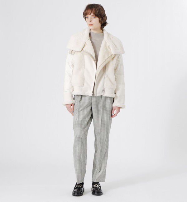  「ファーコンビライダースダウン」|ブルゾン・スタジャン|