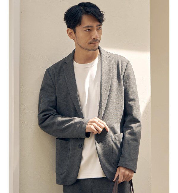 IKKA LOUNGE「カットプリントテーラードジャケット」|Tシャツ・カットソー|