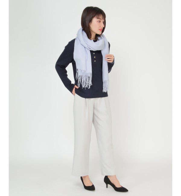 ikka「薄手ラメ入り起毛ストール」|マフラー|