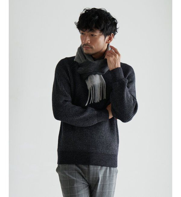 ikka「【洗える/抗菌防臭】抗菌畦クル－ネックニット」|プルオーバー|