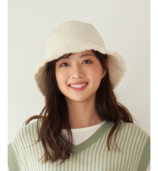 ikka「UVフリンジバケットハット」|その他|