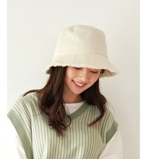 ikka「UVフリンジバケットハット」|その他|