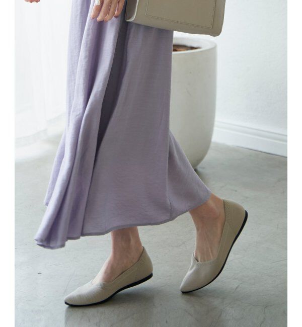 ikka「アラエルニットペタンコパンプス」|その他|