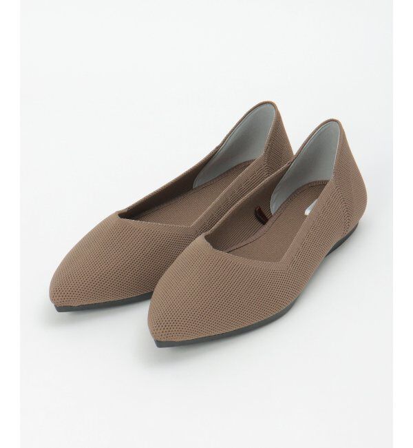 ikka「アラエルニットペタンコパンプス」|その他|ベージュ