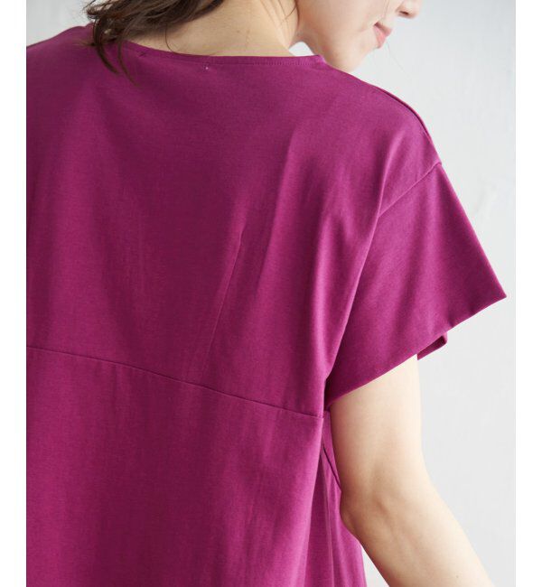 ikka「Aライン裾切り替えカットソー」|その他|