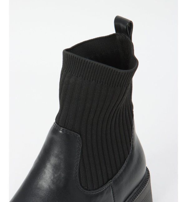 ikka「PUニットコンビブーツ」|その他|