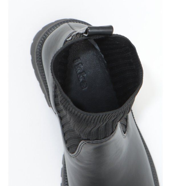 ikka「PUニットコンビブーツ」|その他|