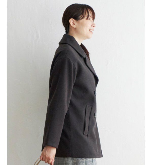 ikka「らく軽ストレッチメルトンチェスターコート」|その他|