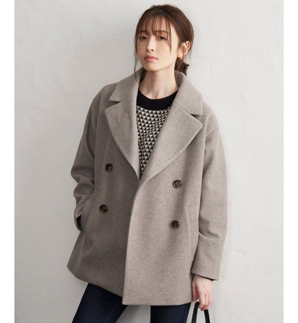 ikka「らく軽ストレッチメルトンチェスターコート」|その他|